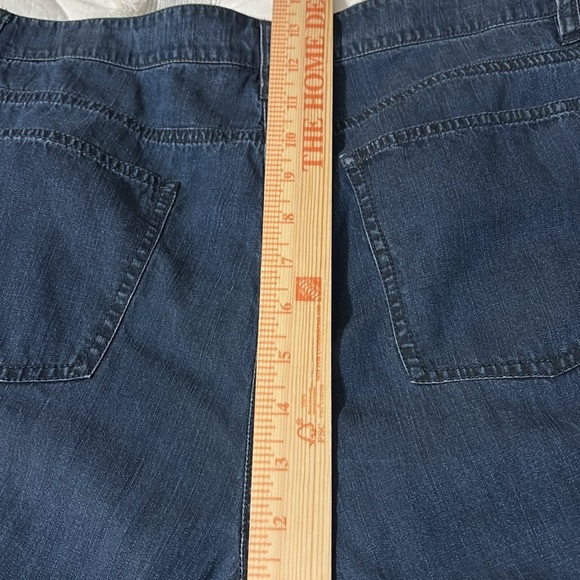 Eileen Fisher chambray wide leg trousers. Size 10 in excellent condition. - Picture 12 of 13